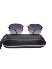 Ochelari de soare, Filtru de protectie UV 400, Unisex, Fara rama, Toc inclus
