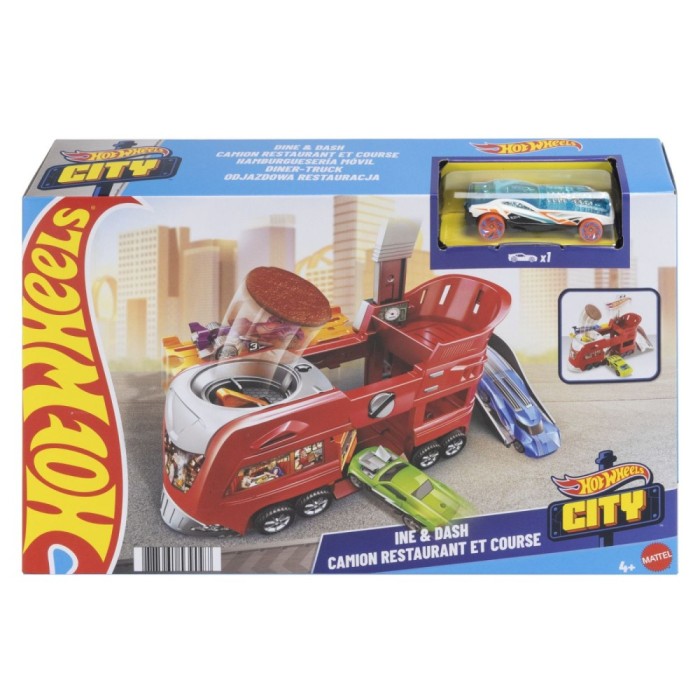 Hot wheels city set de joaca camion restaurant