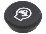 &#039;Tastă rotundă neagră &Oslash;21mm&#039;