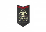 PATCH CAUCIUC - ZOMBIE ATTACK - FOSFORESCENT, JTG