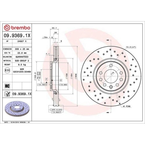 Set disc frana Opel Adam (M13) 10.12-02.19, Astra Classic Sedan (A04) 02.07-, Astra G Convertible (T98) 03.01-10.05, Astra G Coupe (T98) 03.00-06.06,