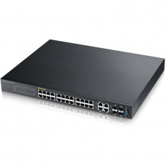 Switch ZyXEL GS2210-24HP 24 porturi Gigabit 4 SFP foto