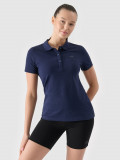 Tricou polo slim pentru femei - bleumarin, 4F Sportswear