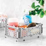 Ladă Plastic Pliabilă, Gri, Dimensiuni 27x17x10.5cm, Capacitate 4L, Oem