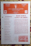 Programul Dinamo București - Dinamo Minsk 1984