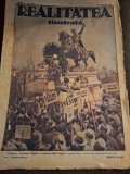 Revista Realitatea Ilustrata Anul V Nr.222 30 Aprilie 1931 - pe coperta Societatea Tinerimea Romana la statuia lui Mihai Viteazul (Studentii depun o c