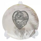 Placheta argint zodia SAGETATOR pe scoica perlifera