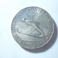 Moneda 50 schillingi Austria 1964 argint , cal. UNC Olimpiada Innsbruck