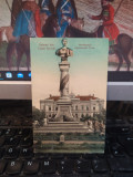 Salutări din Turnu Severin, Monumentul Imperatorului Traian, circulație 1910 205, Circulata, Printata