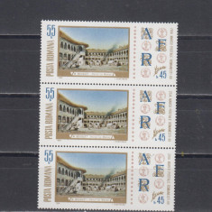 M1 TX4 3 - 1969 - Ziua marcii postale romanesti - pereche de trei timbre