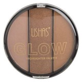 Paletă Highlighter Triplă, 3 Nuanțe Maro, 15.2g, CMCLASS