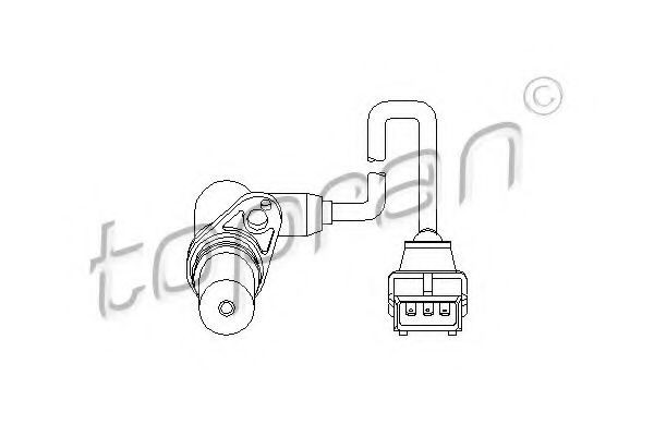 Senzor turatie,management motor OPEL ASTRA F Hatchback (53, 54, 58, 59) (1991 - 1998) TOPRAN 205 680