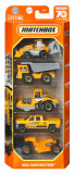 Set 5 masini metalice - MBX Construction | Mattel