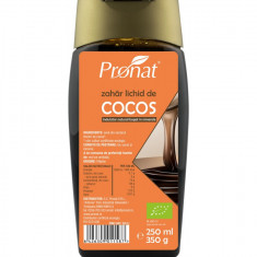 Zahar lichid de cocos, bio, 250ml / 350g Pronat