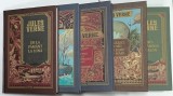 BIBLIOTECA JULES VERNE , SET DE 5 VOLUME , INSPIRATE DIN EDITIA ORIGINALA &#039; HETZEL &#039; , 2021 , VEZI DESCRIEREA !