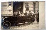 P.011 CARTE POSTALA FOTOGRAFIE AUTOMOBIL CRUCEA ROSIE ITALIANA 14/9cm