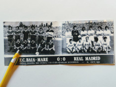 Foto fotbal-echipele FC BAIA-MARE si REAL MADRID (15.09.1982) foto