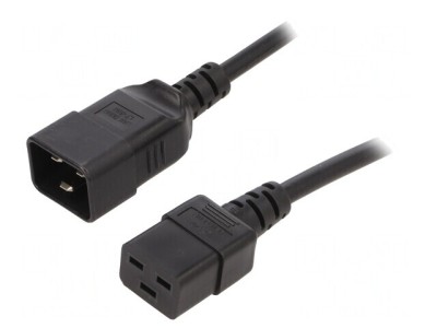 Cablu Alimentare IEC C19 la IEC C20 5m Negru 16A foto