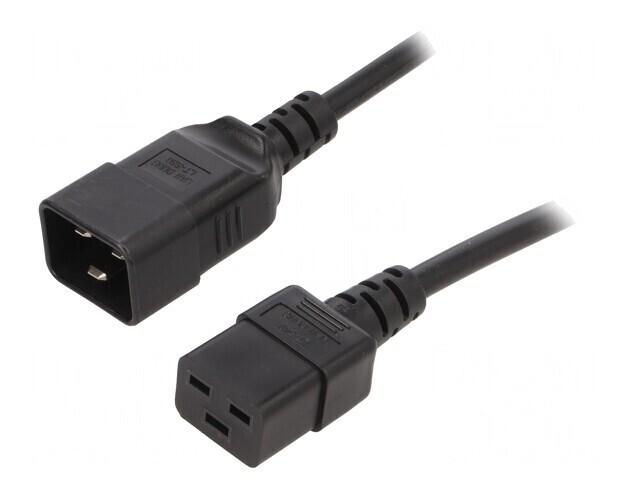 Cablu Alimentare IEC C19 la IEC C20 5m Negru 16A