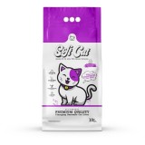 Asternut Igienic Alb Pentru Pisici SOFTCAT, 10L, aroma de Lavanda