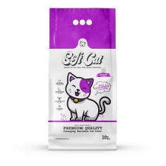 Asternut Igienic Alb Pentru Pisici SOFTCAT, 10L, aroma de Lavanda