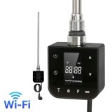 Wifi &icirc;ncălzire cartuș uscător de prosoape pentru radiator cu termostat digital 400W negru