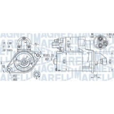 Electromotor Toyota Auris (E15), Avensis Estate (T27), Corolla Sedan (E15), RAV4 3 (A3), Verso (R2), Yaris (P9), 1.6, 1.8, 1.2, 2.0, 1.3 VVT-i, MAGNE