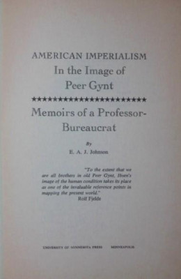 AMERICAN IMPERIALISM IN THE IMAGE OF PEER GYNT foto