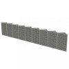 Perete gabion, 630 x 30 x 100 cm, otel galvanizat