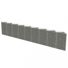 Perete gabion, 630 x 30 x 100 cm, otel galvanizat