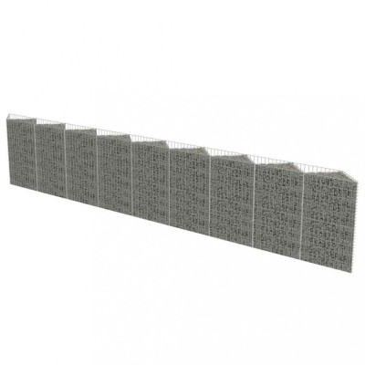 Perete gabion, 630 x 30 x 100 cm, otel galvanizat foto