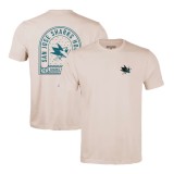 San Jose Sharks tricou de bărbați NHL Levelwear Richmond Stained Glass T-Shirt - Khaki - L