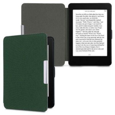 Husa pentru Kindle Paperwhite 7, Textil, Verde, Kwmobile, 49487.80 foto