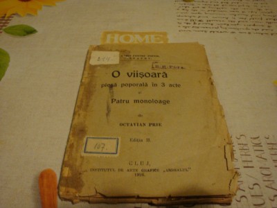 Octavian Prie - O Viisoara- 1926 foto