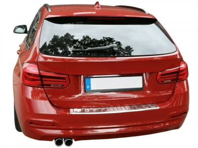 Ornament protectie bara spate/portbagaj crom BMW seria 3 F31 TOURING 2012-prezent foto