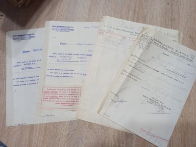 BANCA MARMOROSCH BLANK &amp;amp; Co. * LOT 4 DOCUMENTE foto