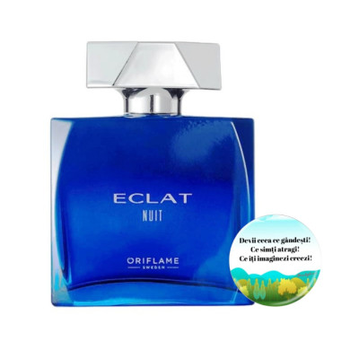Set complet pentru El, Apa de parfum Eclat Nuit, insotit de insigna Dactylion cu mesaj motivational foto
