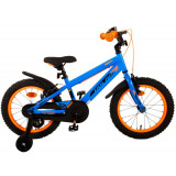 Bicicleta pentru baieti Volare Rocky, 16 inch, culoare albastru/portocaliu, fran PB Cod:21526