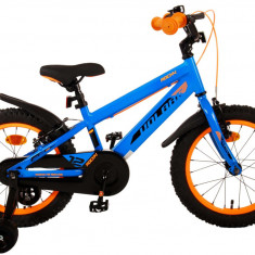 Bicicleta pentru baieti Volare Rocky, 16 inch, culoare albastru/portocaliu, fran PB Cod:21526