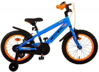 Bicicleta pentru baieti Volare Rocky, 16 inch, culoare albastru/portocaliu, fran PB Cod:21526 foto