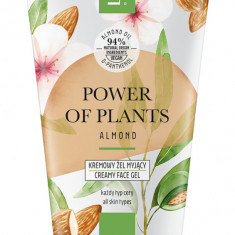 Gel cremos pentru curatare faciala Migdale Power Of Plants, 150ml, Lirene