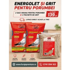 Pachet HRANA ENERGOLET 14% si GRIT pentru Porumbei
