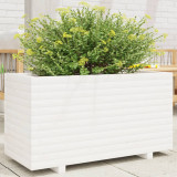 Jardiniera de gradina, alb, 90x40x49,5 cm, lemn masiv de pin GartenMobel Dekor, vidaXL