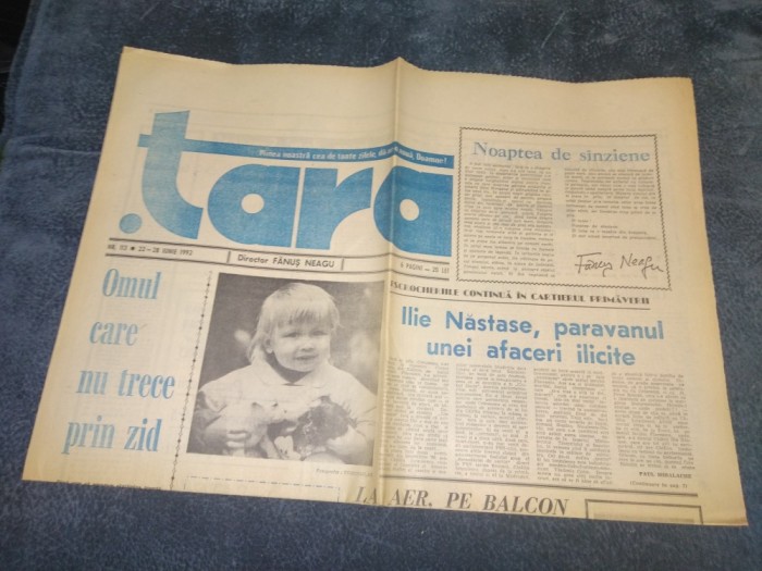 ZIARUL TARA 22 28 IUNIE 1992