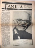 Revista Familia cultura nr 7 1967 25 pagini format mare 42x30cm limba romana buna stare coperti brosate