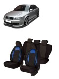 Set huse scaune compatibile Audi A4 B6 (2002-2008) Piele + Textil