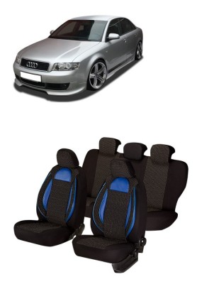 Set huse scaune compatibile Audi A4 B6 (2002-2008) Piele + Textil foto