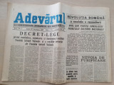 Adevarul 29 decembrie 1989-articole si foto revolutia romana
