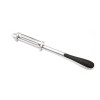 Peeler 2in1 pentru Legume si Fructe, Cyrax, Multifunctional, cu 2 Lame de Curatati si Feliat, Varf Ascutit pentru Gaurit, 18 cm, din Otel Inoxidabil,