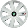 Set 4 Capace Roti Autohelix MSA GTX Alb R16 Skoda (Compatibil Jante Otel) Aftermarket